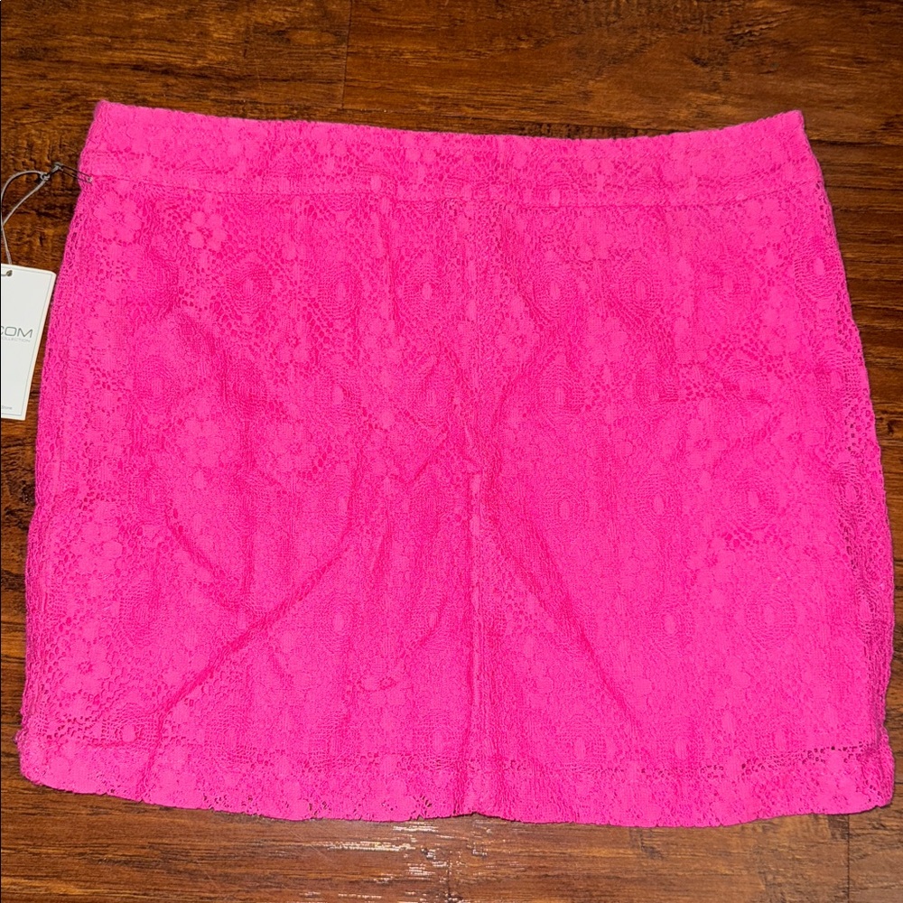 Volcom Pink Lace Skirt